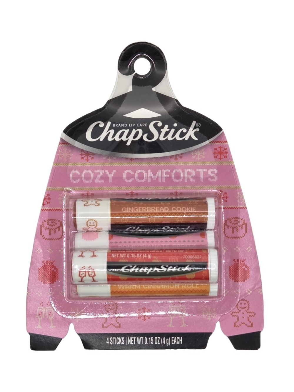 $7 Add-On When Bundled with $8+ ChapStick Cozy Comforts Holiday 4-Pack